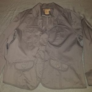 Sold Grey lightweight jacket lighter grey trim